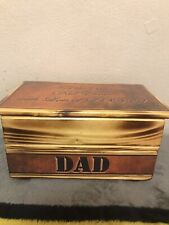Homemade 10in  Wooden Stash Jewelry Trinket Box Love For Dad picture