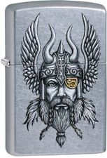 ZIPPO One Eyed/Eye Patch Viking Street Chrome Color Image 29871 **NEW** picture