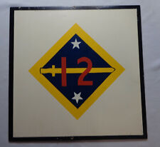 RARE WW1 12th Infantry Plymouth Div. Isorel Masonite SSI Enameled Insignia Sign picture
