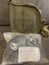 Vintage US  ABC-M17  A1 Chemical Gas Mask MSA Size Medium With Carryon Bag picture
