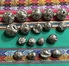 18  Pieces Pyrite Sphere Semiprecious Stone From Peru Spheres And Eggs. 5 Pounds picture