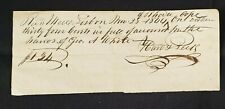 1866 HAND-WRITTEN PERSONAL RECEIPT FOR $1.34 8