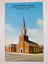 Calvary Baptist Church Newport News VA Virginia Huntington Ave Postcard picture