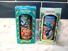 Vintage 1994 Disney Jungle Snow White Collector Series Cups Burger King Set Of 2 picture