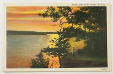 Sunset, Lake Of The Ozarks, MO Vintage Postcard picture