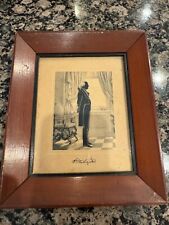Vintage George  Washington Framed Silhouette Lithograph Portraits picture