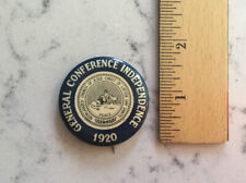 ANTIQUE LDS CHURCH MORMON GENERAL CONFERENCE INDEPENDENCE PINBACK BUTTON 1920 picture