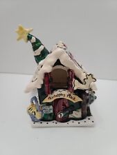  2001 Blue Sky Rudolph's Place House Tea Light Holder ~W/Tag picture