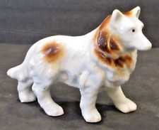 VINTAGE Japan Collie Dog Porcelain Dog Figurine Statue - Lassie 1950s picture