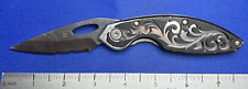 Buck 181 Montana Silversmiths Odyssey Folding Knife Combo Blade USA 2012 VG USED picture