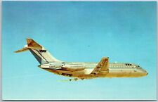 Airplane TTA-Trans Texas Airways Douglas DC-9-14 Local Service Airline Postcard picture