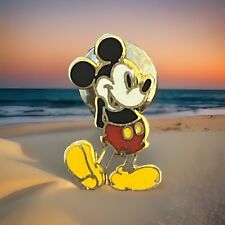 Walt Disney Productions Classic Mickey Mouse Enamel Metal Pin Brooch Vintage picture