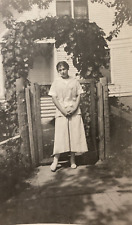 Vintage 1910s Young Woman Lady Girl Fashion Blouse Skirt Original Photo P11k19 picture