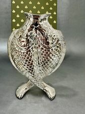 Christolfe France Vintage Deux Poissons Silver Plated Two Fish Vase picture