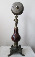 RARE ANTIQUE Ornate footed BRONZE Figural FRONT DESK Hotel Counter BELL Works  picture