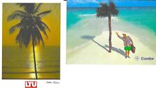 LTU GERMAN  AIRLINES  Postcards, Beach & Sunset, Airline Issue picture