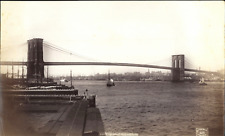 USA, New York, East River Bridge, Vintage Print, ca.1880 Vintage Print picture