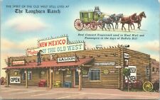 Longhorn Ranch Museum of the Old West Moriarty NM Vintage Postcard - Unposted picture