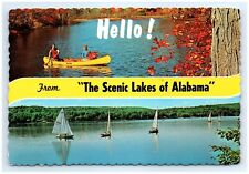 Postcard AL 1980 Hello From The Scenic Lakes Of Alabama Vtg Photo Multi View D3 picture