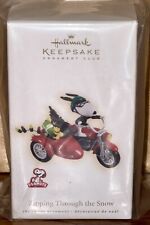 HALLMARK PEANUTS SNOOPY”Zipping Through the Snow”ORNAMENT-MOTORCYCLE picture