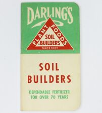 Vintage 1955 DARLING'S PLANT FOOD Soil Builders Fertilizer Data Notebook picture