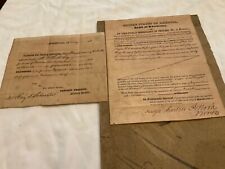 LOUISIANA 1826 INSTRUMENT OF PROTEST NEW ORLEANS FORECLOSURE NOTARY SEALS SIGNER picture