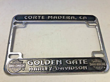 VTG Harley Davidson CORTE MADERA CA GOLDEN GATE  Metal License Plate Frame picture