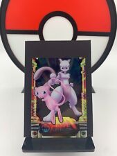 Mew & Mewtwo 03 Bandai Carddass Zukan Prism Clear Pokemon Card | Japanese | LP+ picture
