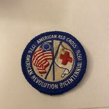 Vintage American Revolution Bicentennial Red Cross Patch picture
