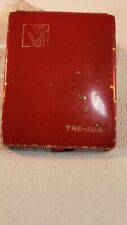 Vintage House Of Tre-Jur Paris New York Red Enamel Compact With Original Make-up picture