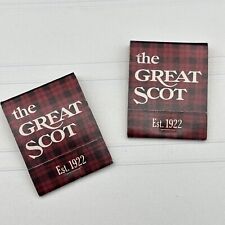 Vintage Matchbook Matches - The Great Scot Tavern Chop House Glendale Arcadia picture