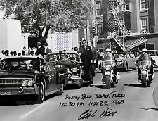 PRESIDENT JFK SIGNED PHOTO 8.5X11 JOHN KENNEDY CLINT HILL AUTOGRAPGH REPRINT picture