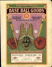 1923 PAPER AD COLOR Diamond Brand Baseball Bat Glove Mask Norleigh Batteries picture