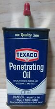 Vintage TEXACO PENETRATING OIL 4 oz 118 ml Tin Can With Spout picture