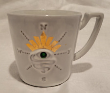 2014 Starbucks Siren's Eye Compass & Green Crystal Gold Crown Anniversary Mug picture