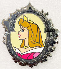 Aurora Cameo Side Profile Silver Frame Portrait Sleeping Beauty Disney Pin S02 picture