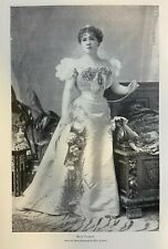 1895 Vintage Magazine Illustration Actress Marie Tempest picture
