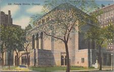 Postcard Jewish  Temple Sholom Chicago IL  picture