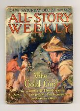 All-Story Weekly Pulp Dec 1919 Vol. 105 #2 GD/VG 3.0 picture