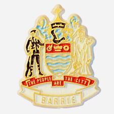 The City of Barrie Ontario Travel Souvenir Crest Coat of Arms Lapel Pin 875 picture