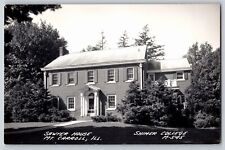 Mt Carroll IL~Shimer Great Books North Central College~Sawyer House~1940s RPPC picture