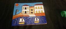 Vintage Dedallos Co. Hand Crafted Greek Greece Decorative Hanging Tile picture