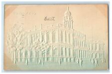 c1910 City Hall, New York City New York NY Embossed Airbrush Antique Postcard picture