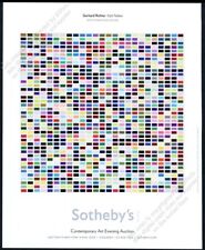 2008 Gerhard Richter 1025 Farben painting Sotheby's vintage print ad picture