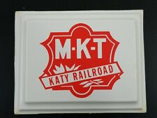 M-K-T KATY RAILROAD Railway Logo Plastic Display (4.75”x 3.75”) Model RR picture