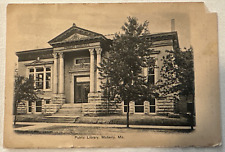 Antique 1909 Postcard Public Library Moberly Missouri Posted With Stamp picture