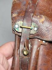 L WWII Military Swedish crown Husqvarna Lahti Pistol Brown Leather Holster M40  picture