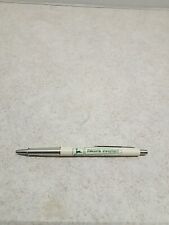 Vintage John Deere White Green Pen Sales Macomb IL Dried Ink Paper Mate picture