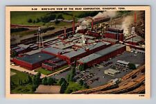 Kingsport TN-Tennessee, Birds Eye View of Mead Corporation, Vintage Postcard picture