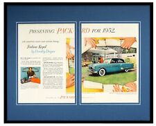 1952 Packard Framed 16x20 ORIGINAL Vintage Advertisement Display picture